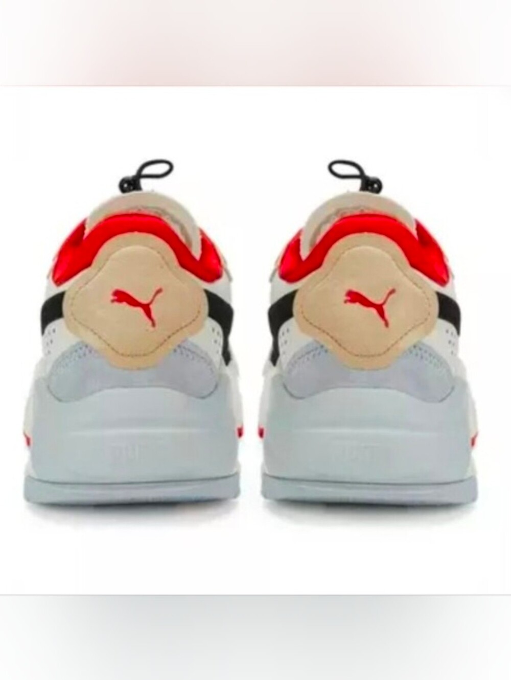 Puma Sneakers in White, Red, Beige, Black & Gray